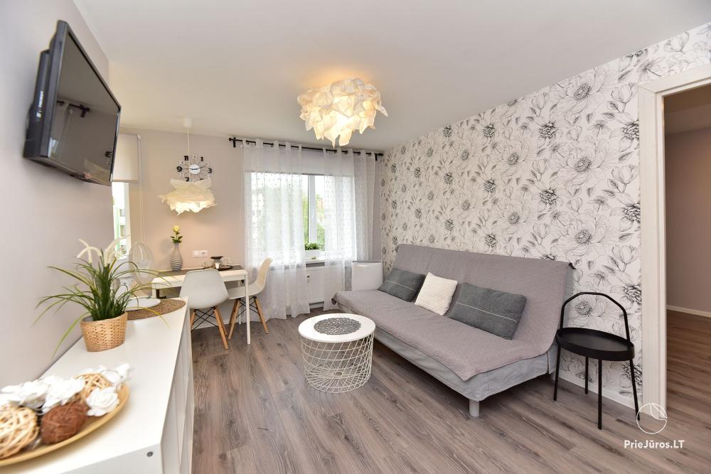 Bright, renovated 2-room apartments by the sea