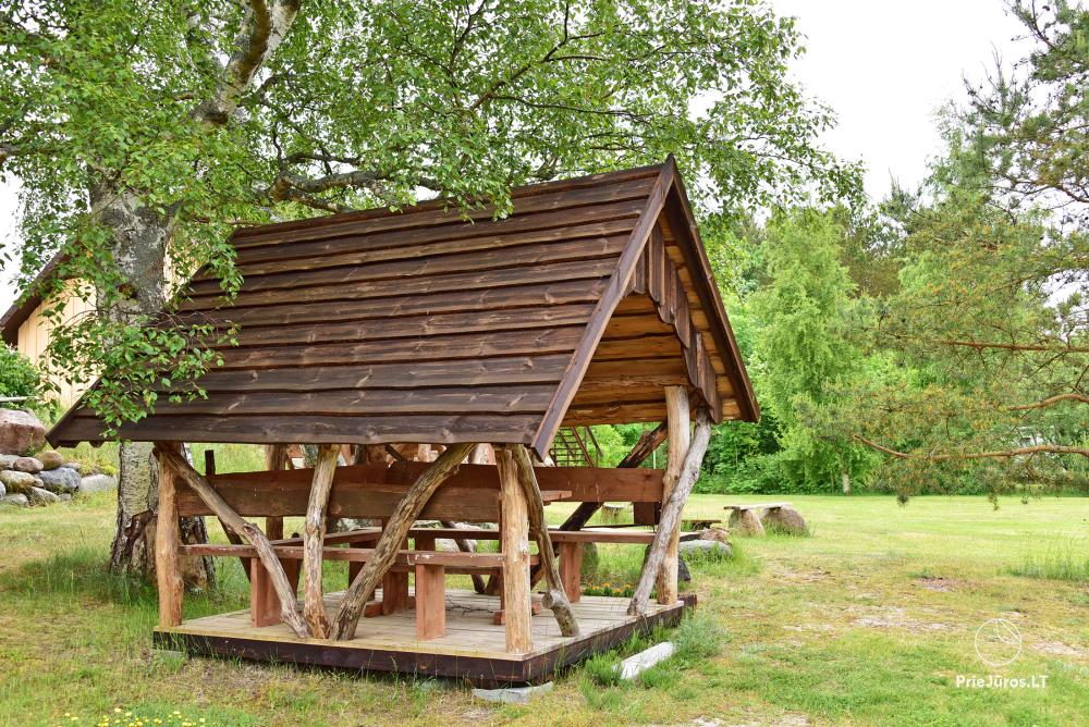 Holiday houses for rent and camping in Pape Lurki. To the sea - 100 meters