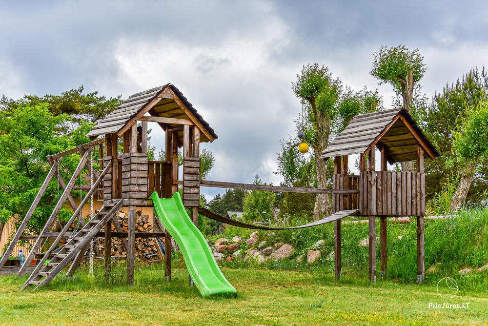 Holiday houses for rent and camping in Pape Lurki. To the sea - 100 meters