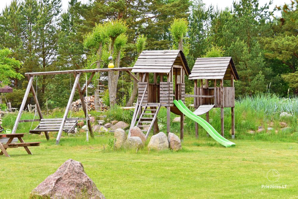 Holiday houses for rent and camping in Pape Lurki. To the sea - 100 meters