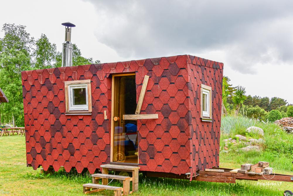 Holiday houses for rent and camping in Pape Lurki. To the sea - 100 meters