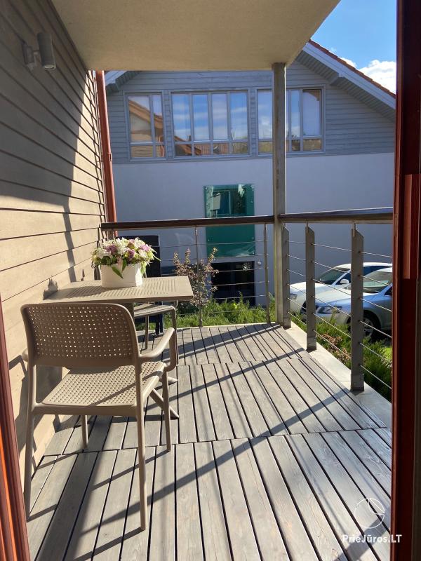 Studio apartment for rent in Nida, in Curonian Spit: on the 1st floor, with terrace