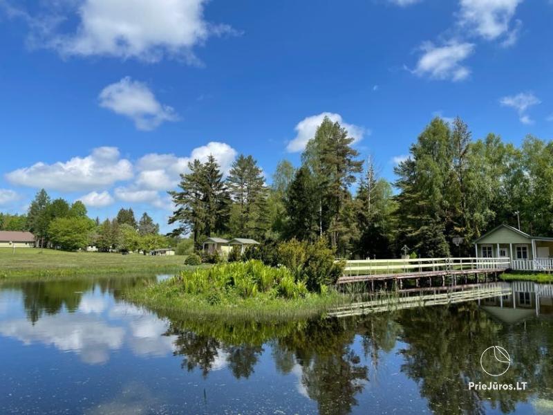 Banquet hall, sauna and holiday houses for rent in Plungė district in a homestead Stream of calmness