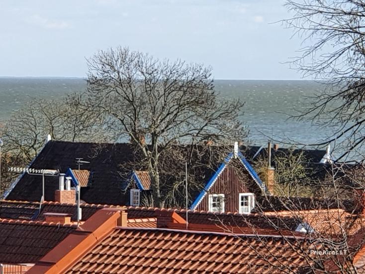 Flat Sana in the center of Nida with large balcony (6 meters) with a view of the Curonian lagoon