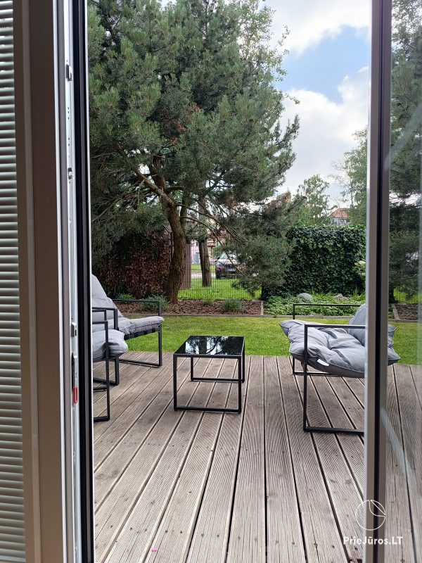 Apartments with a private yard in the center of Klaipėda