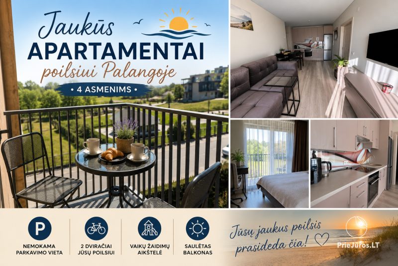 Apartments in Palanga for 4 guests | Very quiet location