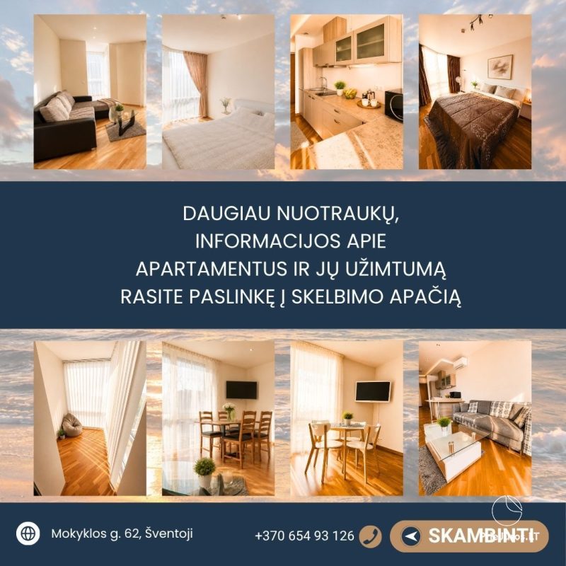 Elija Apartments, Šventoji. Only 300 meters to the sea!