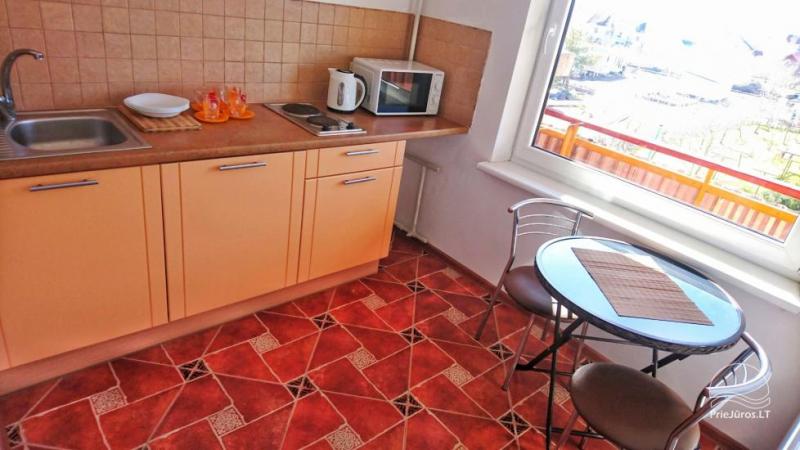 One room apartments with all amenities and wooden houses in Sventoji