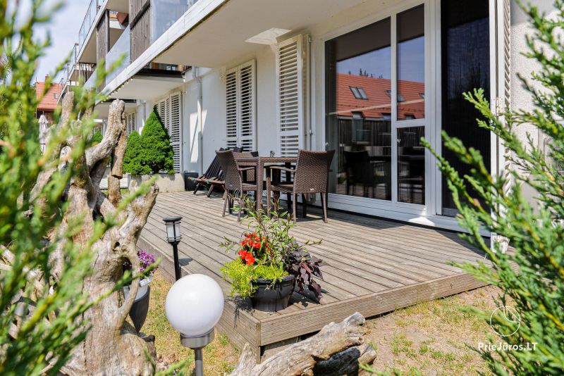 Two rooms apartments in Nida, Curonian Spit with terrace, swings for kids