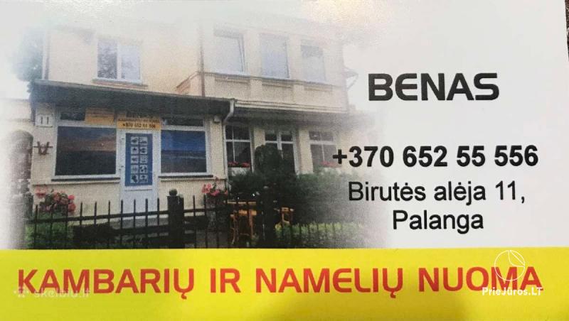 Rooms for rent in Palanga, in Birutes avenue. Just 150 meters to the sea!