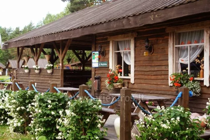 Sommer Cafe im Camping in Ventspils Region Mikelbaka
